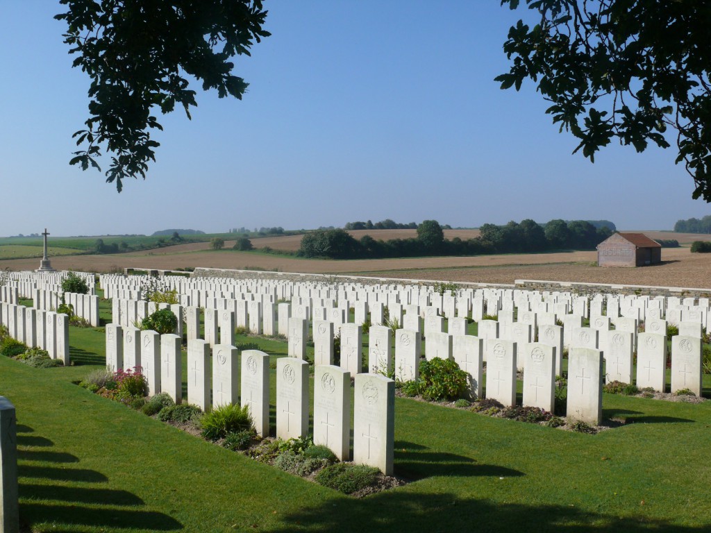 Bellicourt British Cemetery, north of St Quentin