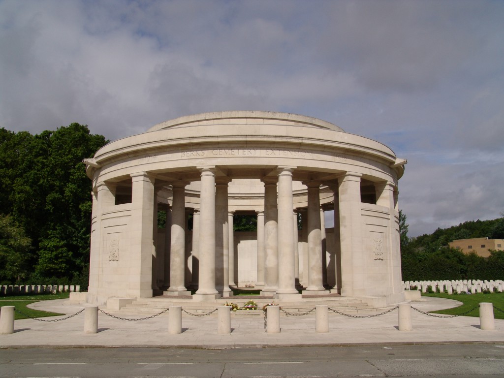 The Ploegsteert Memorial, south of Ypres