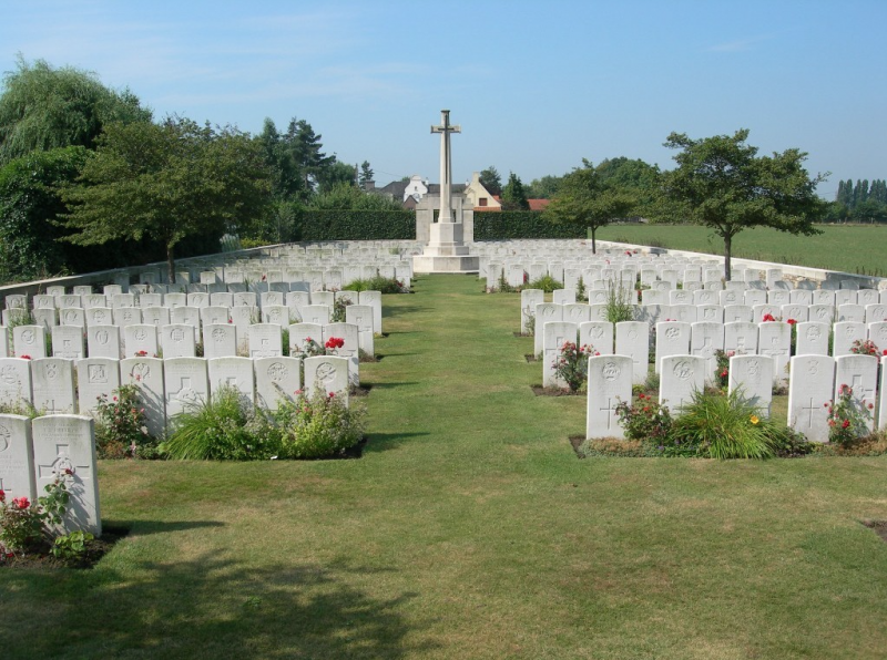 Brandhoek New Military Cemetery, west of Ypres