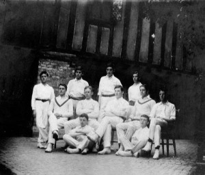 The 1st XI, 1907. Henry Wilson is seated third from the right.